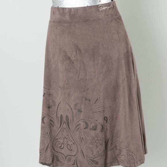 NWOT Desigual faux suede skirt - XL ( size 12) - Picture 2 of 7